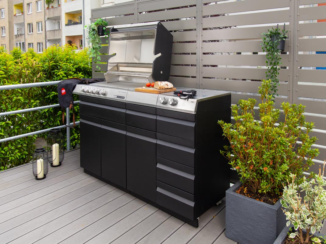 OutdoorKüchen aus Edelstahl Module als Bausatz oder mit Montage