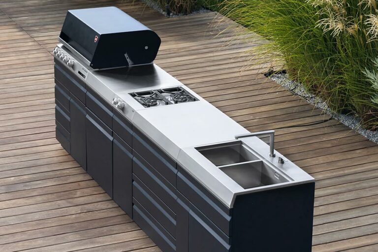 OutdoorKüchen aus Edelstahl Module als Bausatz oder mit Montage