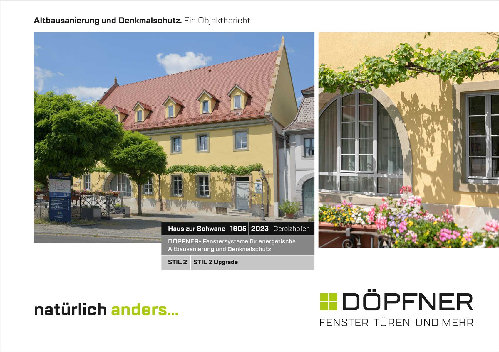 Titelbild der Döpfner Broschüre Altbau und Denkmalschutz