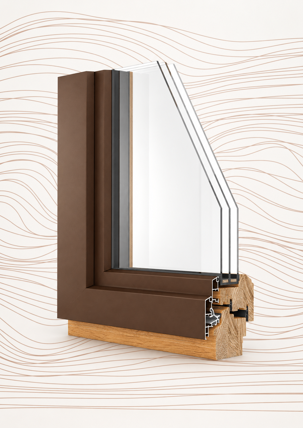 Döpfner Holz-Aluminium PREMIUM SLIM 1 78, Profilschnitt