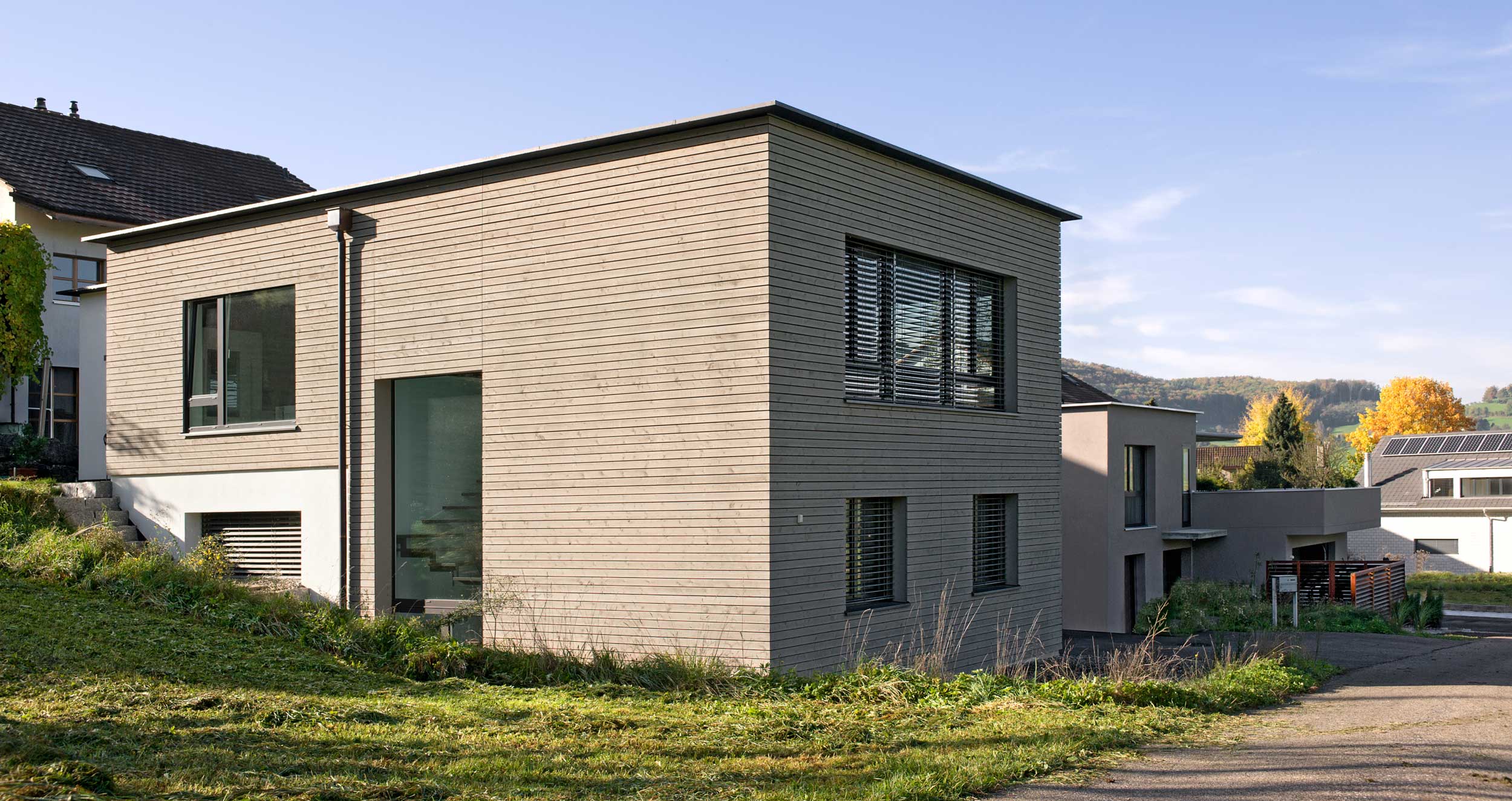 Architekturbeispiel mit Döpfner Holz-Aluminium-Fenstern