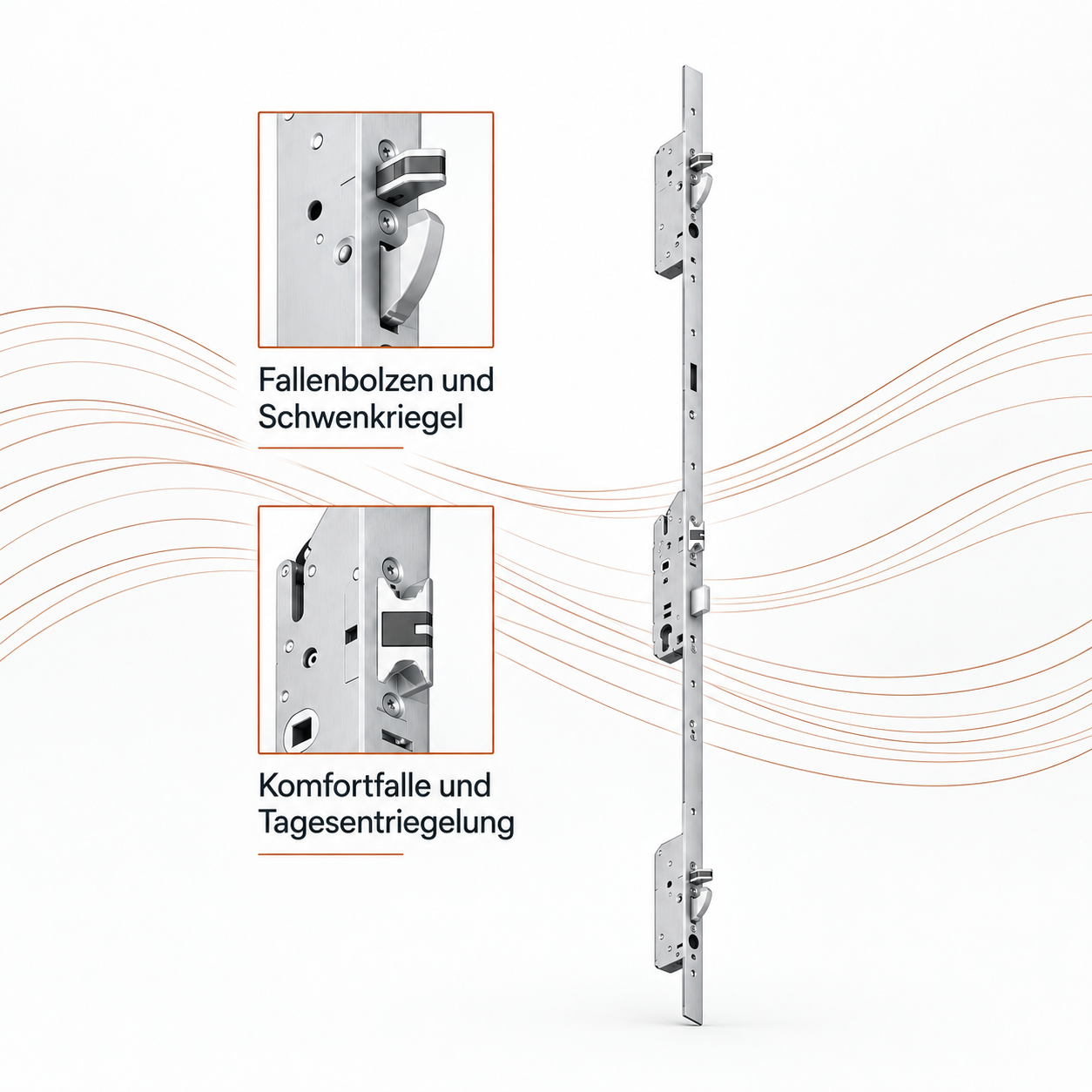 KÖSTER Beispielgrafik Auto-Safe Mehrfachverriegelung